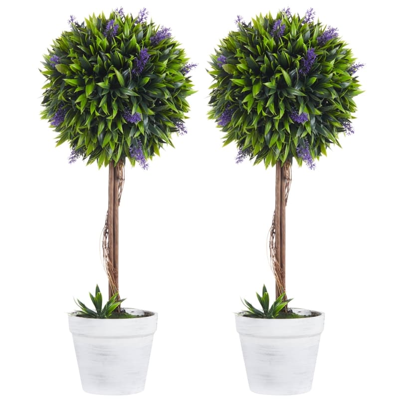 Konstväxt set x2 Lavendel 60 cm