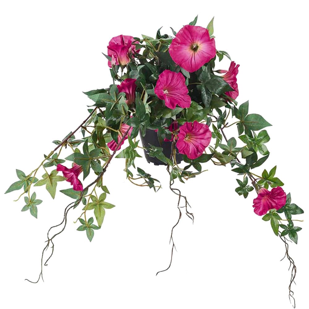 Blomma För Dagen Hängande - Mörkrosa - 45 cm