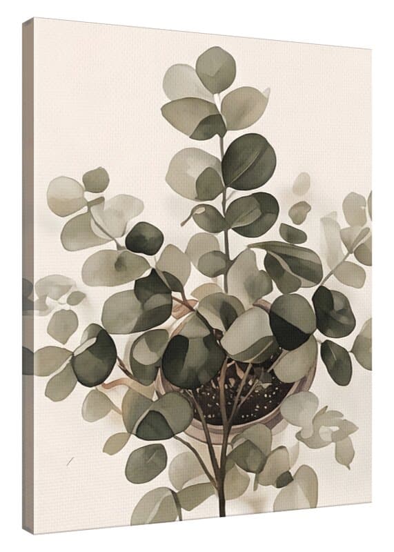 Eucalyptus Dröm Canvastavla 50x70 cm - Djup