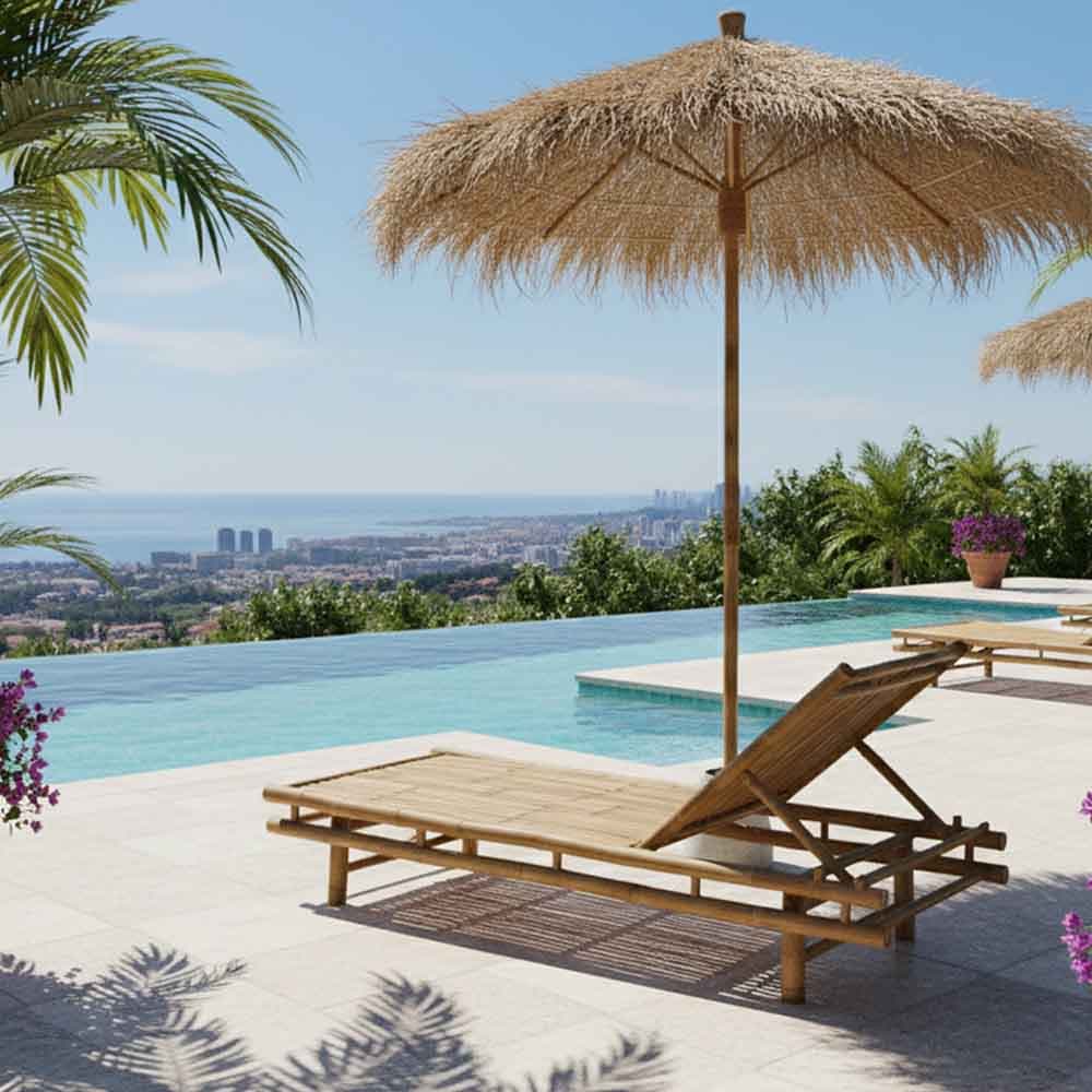 Antonio solsäng – bambu view 2