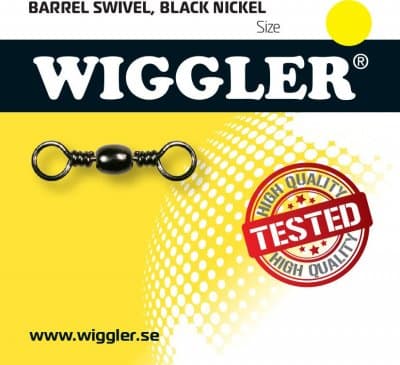 Wiggler Lekande Black Nickel (Storlek: 2/0 - 4Pack)