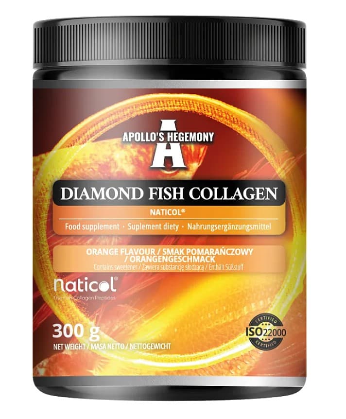 Apollo's Hegemony Diamond Fiskkollagen, Apelsin 300g
