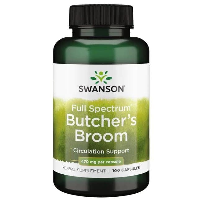 Swanson - Fullspektrum Butcher's Broom 470 mg + 100 kapslar