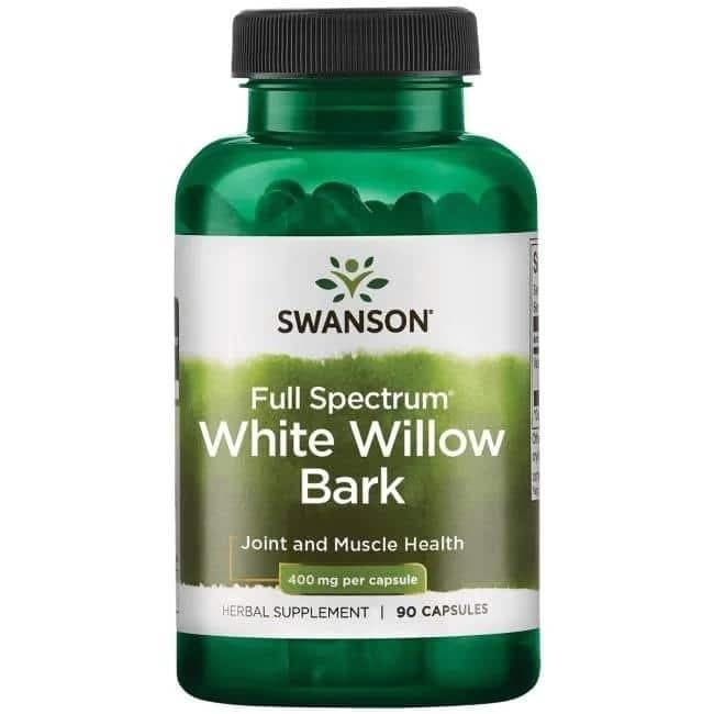 Swanson - Fullspektrum vitpilbark 400 mg + 90 kapslar