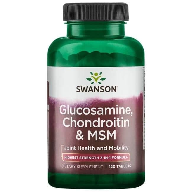 Swanson - Glukosamin, Kondroitin och MSM + 120 tabletter