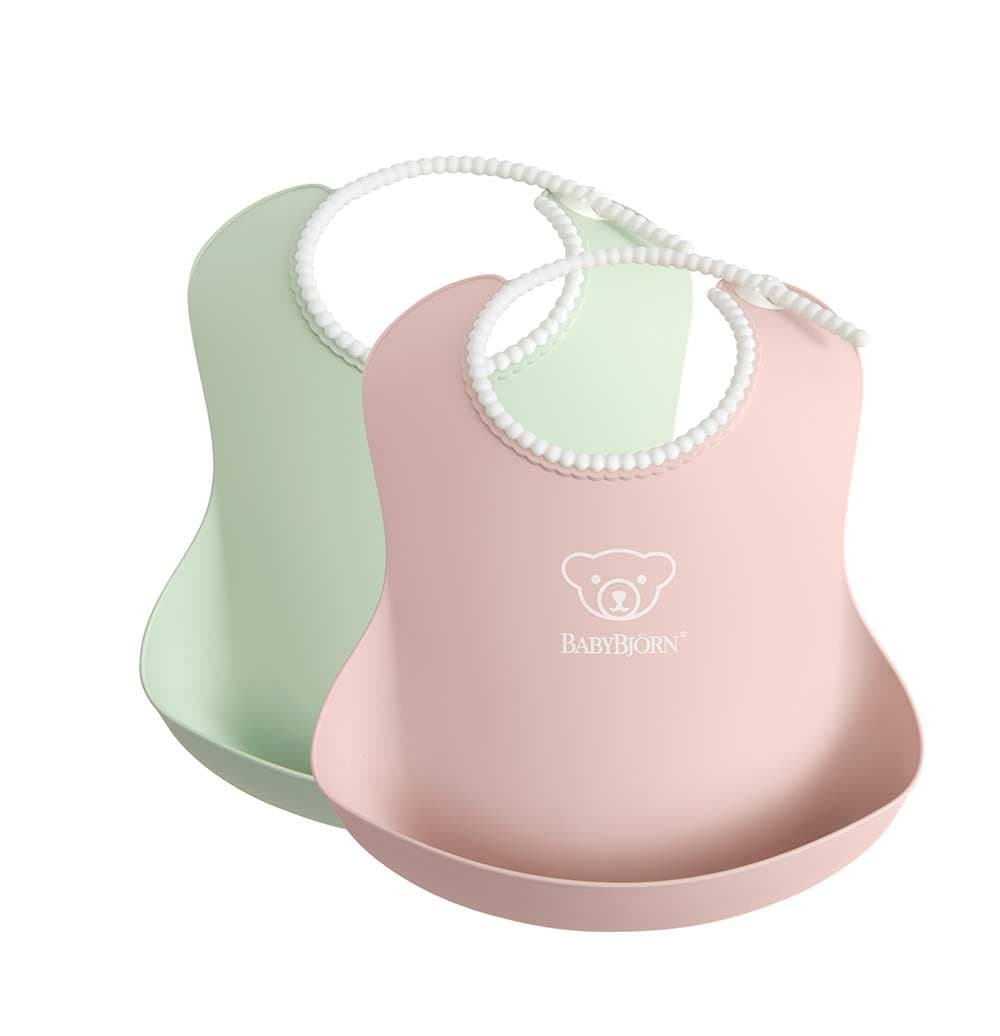 BabyBjörn Haklapp 2-pack Blekgrön/Blekrosa