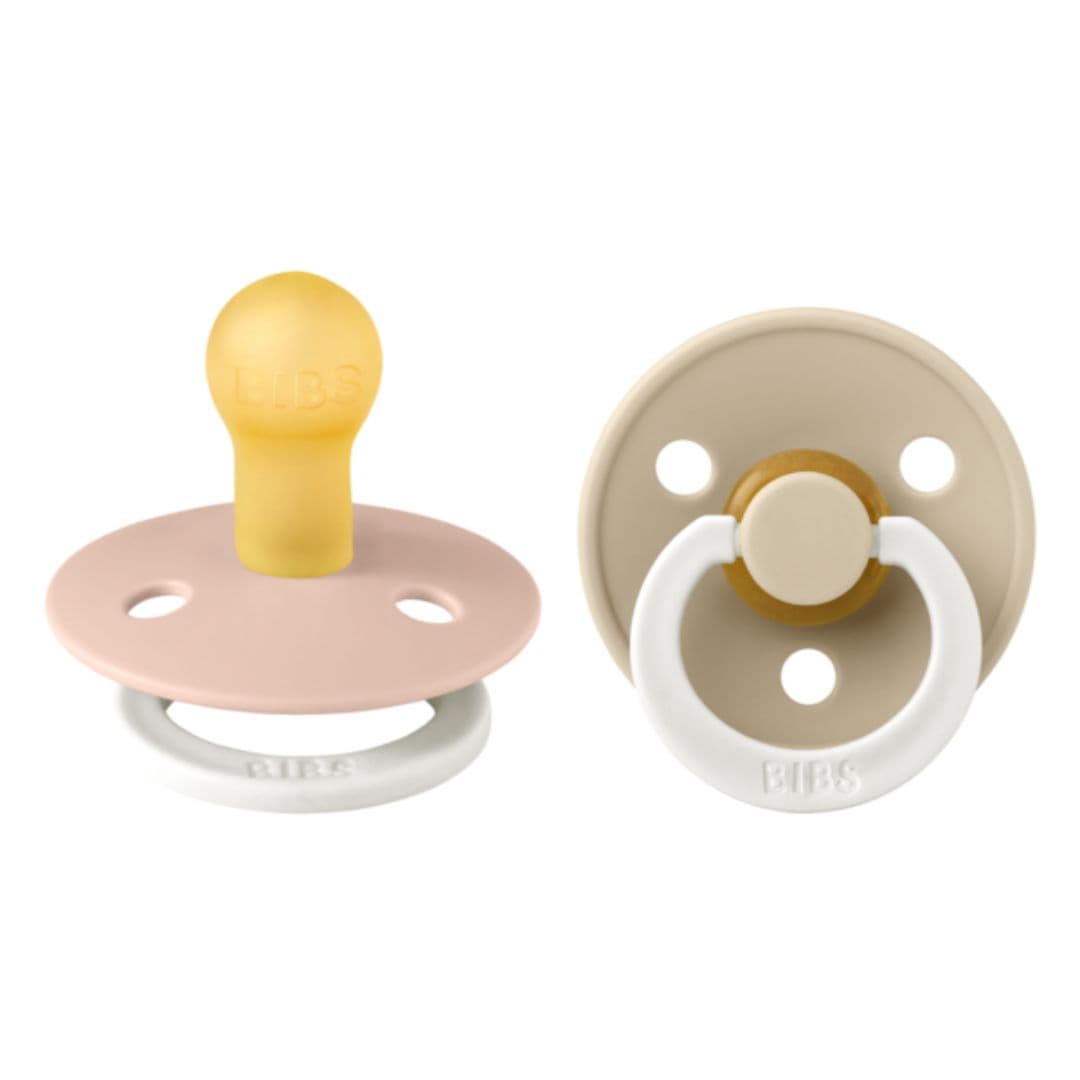 Bibs Napp 2-Pack 0-6m Blush/Vanilla Night