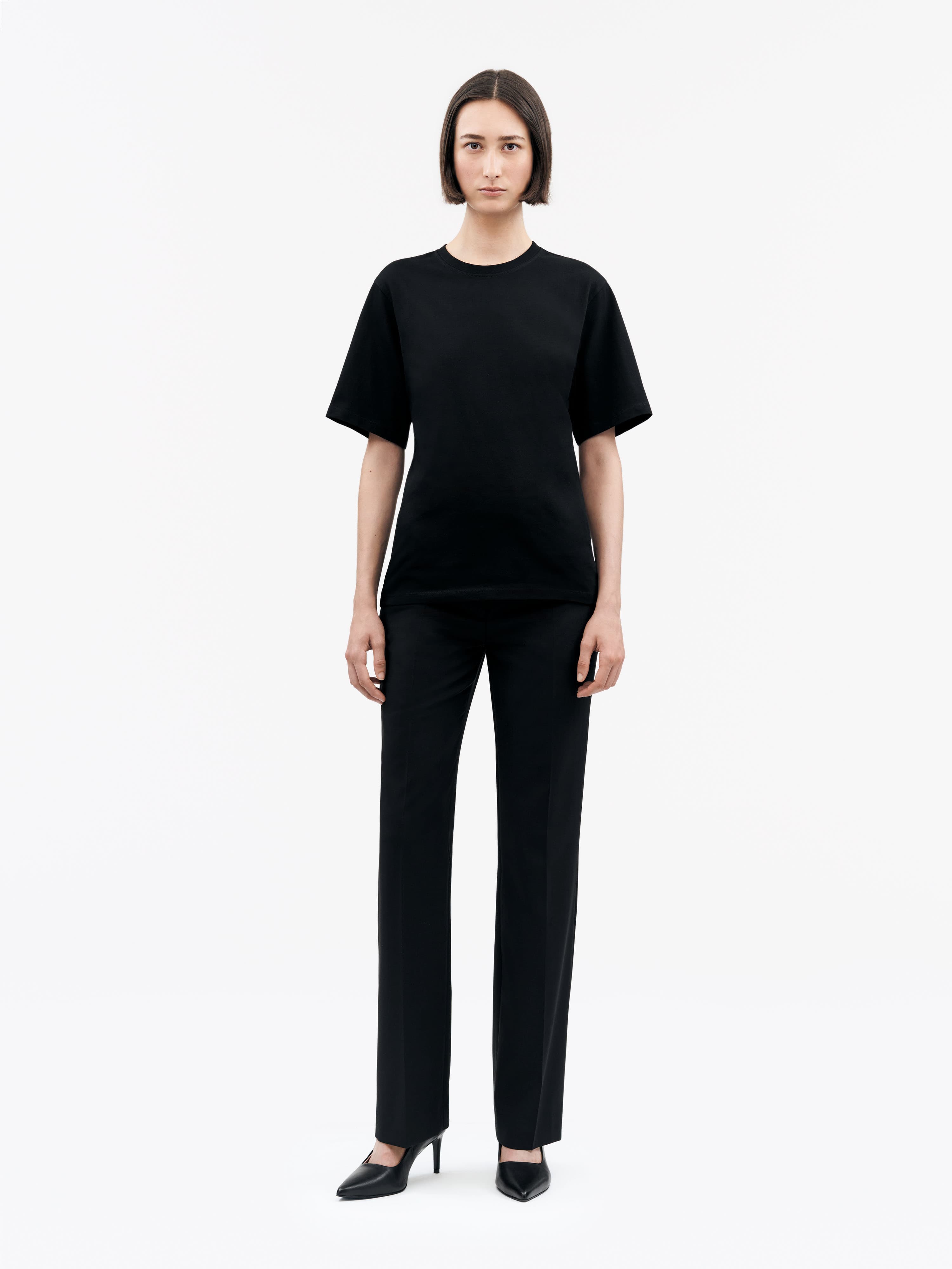 Lori T-Shirt Bomull Rund Hals